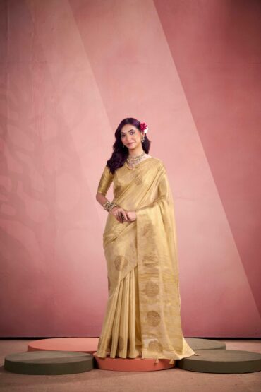 Tissue Saree with a Touch of Zari