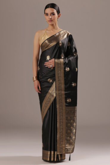 Banarasi Silk with Golden Zari Grandeur