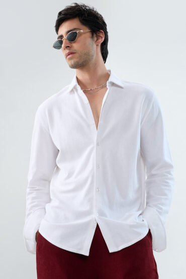 Snow White Everyday Textured Shirt