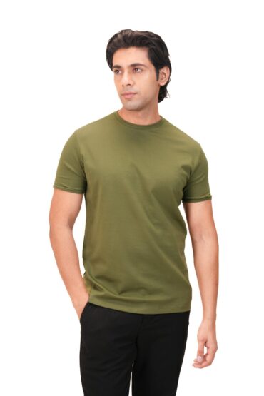 Absolute Cotton Crew - Moss Green
