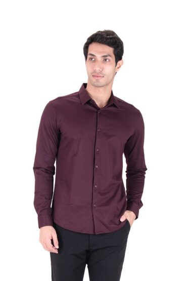 Cardinal Dobby Shirt - Regal Maroon