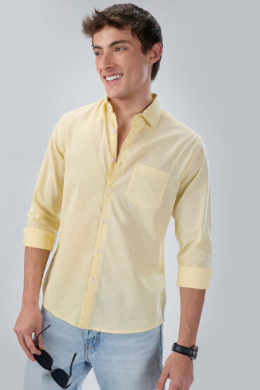 Sunshine Pop Yellow Casual Shirt