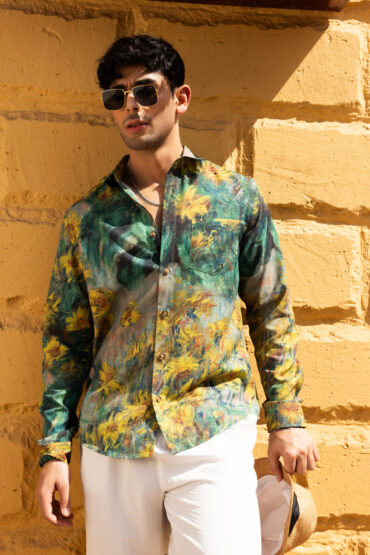 Brushstroke Canvas Multicolor Shirt