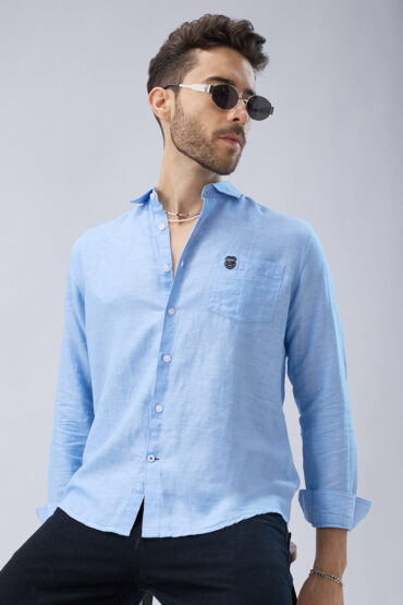 Classic Blue Fine Weave Shirt