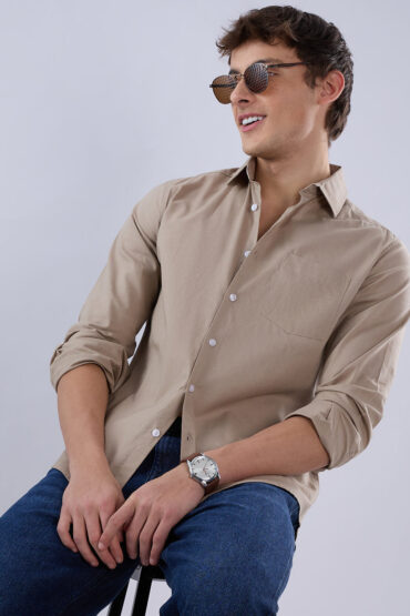 Solid Khaki Everyday Shirt