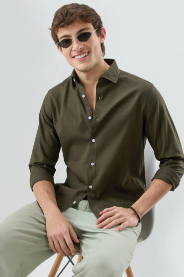 Solid Olive Everyday Shirt