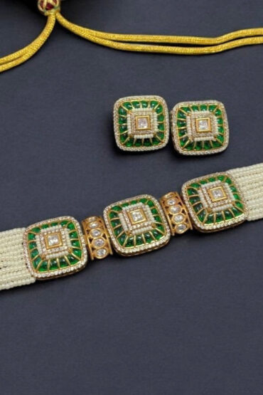 Alia Polki Pearl Choker Set