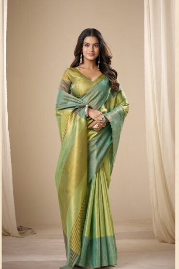 Tissue Silk Saree with a Touch of Zari