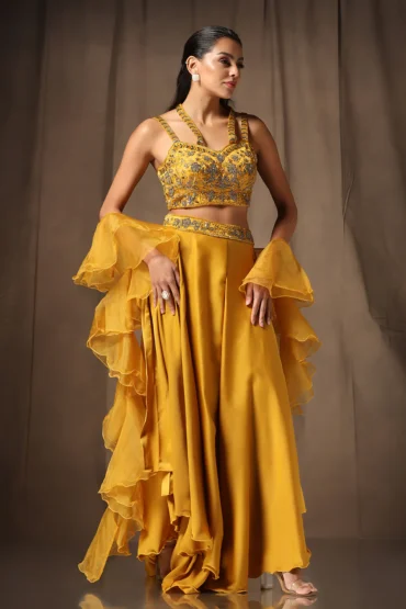 Aentic Elegance Readymade Sharara Set