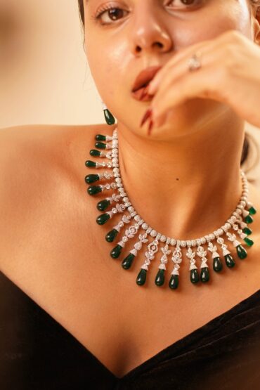Emerald Drops Luxe Statement Set