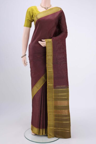 Maroon Kanjivaram Silk Saree