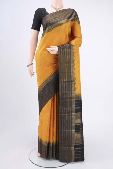 Yellow Kanjivaram Silk Saree