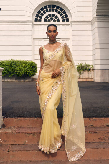 Nazaakat - Floral Organza Saree