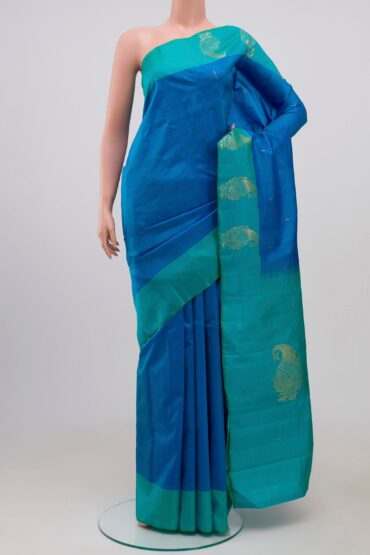 Blue Kanchipuram Silk Saree