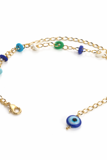 Colorful Charm Chain Bracelet