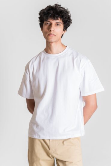 Stretch Box-Fit T-shirt ? White