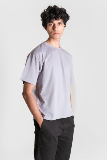 Stretch Box-Fit T-shirt ? Steel Grey