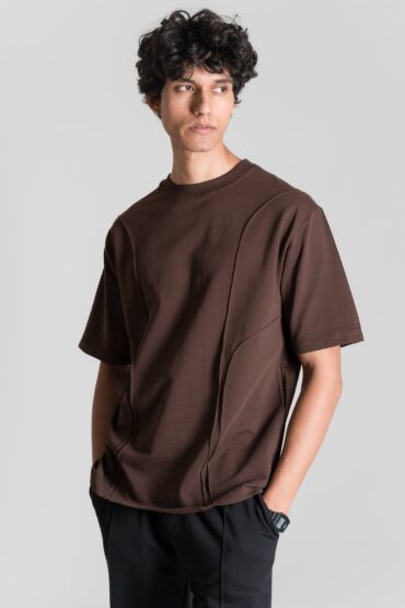 Heavy Relaxed Ridge T-shirt ? Dark Brown