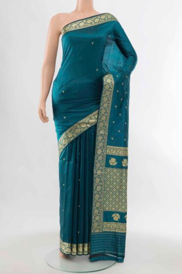 Light Blue Banarasi Katan Silk Saree