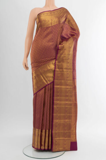 Magenta Kanchipuram Silk Saree
