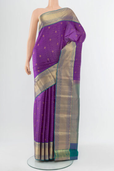 Violet Kanchipuram Silk Saree
