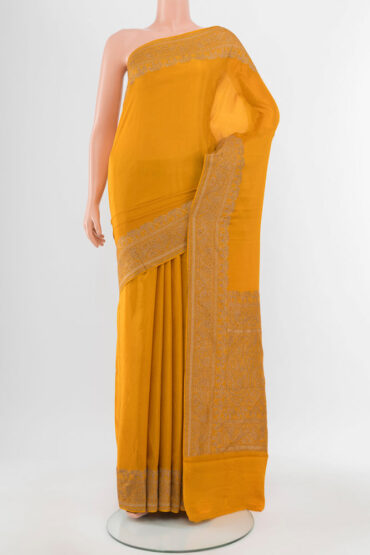 Mustard Banarasi Georgette Saree