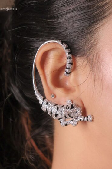 Panther Pav? Hoop EarCuffs