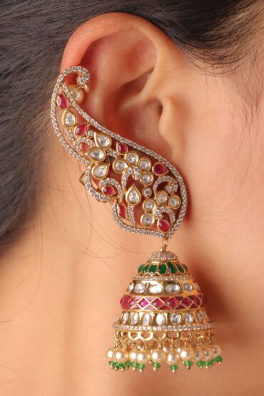 Shehzaadi Polki Earcuff