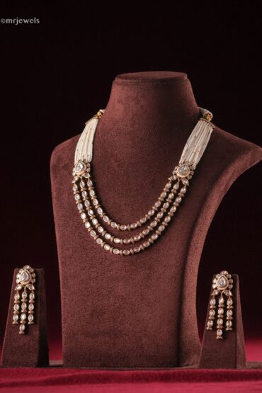 Rajwada Triveni Polki Haar Set