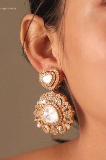 Sheesh Mahal Polki Chandbalis