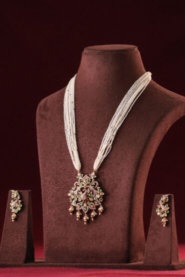 Mor Mahal Jadau Pearl Mala Set