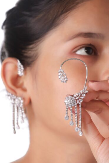 Aurora Cascade Ear Cuff pair