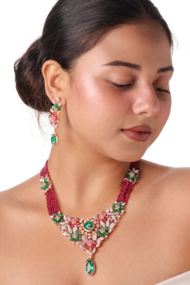Verdant Ros? Flora luxury Necklace Set