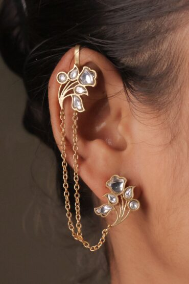 Aarika Floral Kundan EarCuff