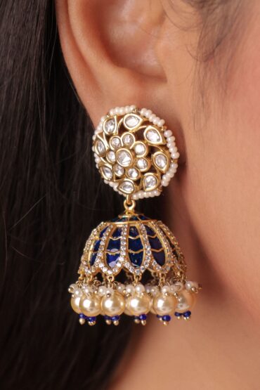 Polki Statement Jhumkas