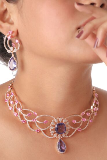 Aurora Luxury Diamond Choker Set