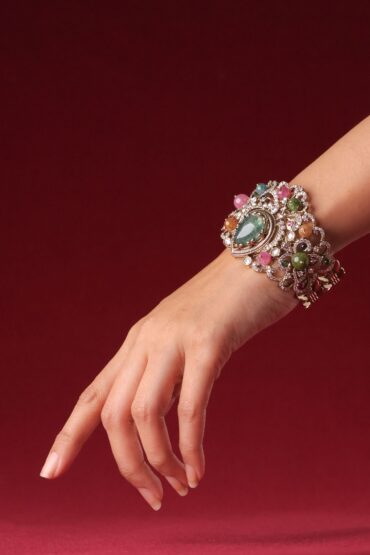 Royal Polki Cuff Bracelet