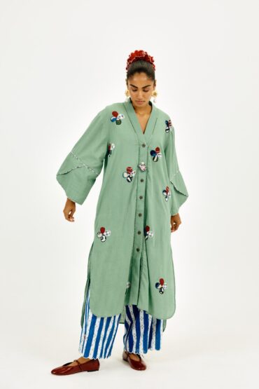 Emi Long Tunic- with bird charm