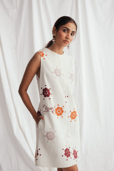 Thandai Corduroy Shift Dress