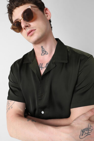 Radiant Avocado Green Oversized Shirt