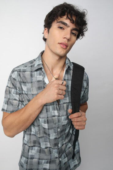 Multicolour Patchwork Textured Shirt