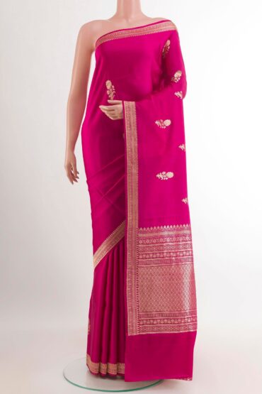 Pink Banarasi Silk Saree