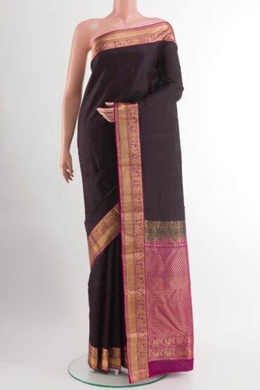 Black Kanjivaram Silk Saree