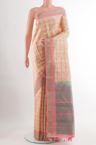Sandal Kanchipuram Silk Saree