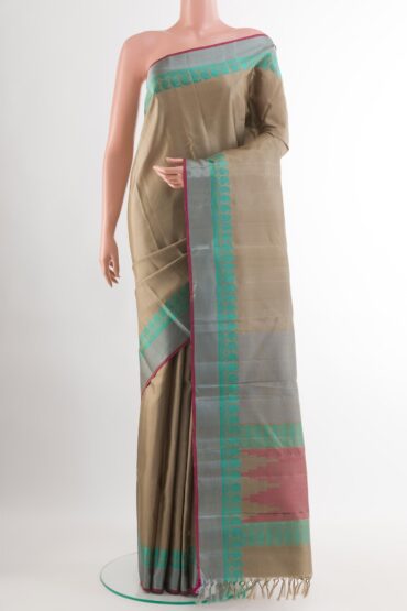 Grey Kanchipuram Silk Saree