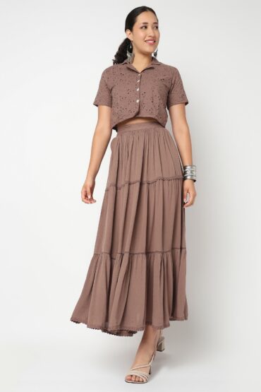 Camp Collar Crop Top