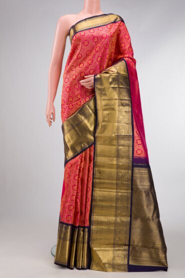 Pink Kanchipuram Silk Saree
