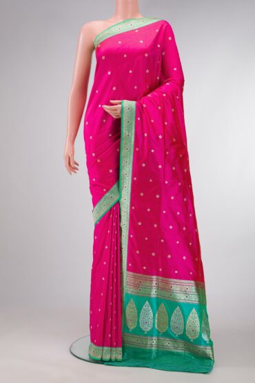 Pink Banarasi Silk Saree