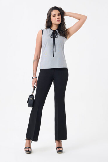 Women Black Printed Top