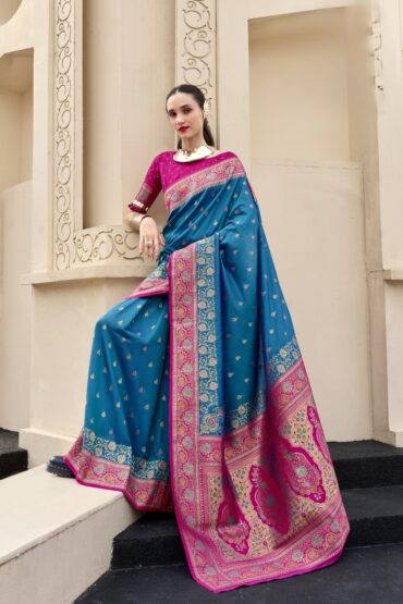 Banarasi Silk Saree With Zari